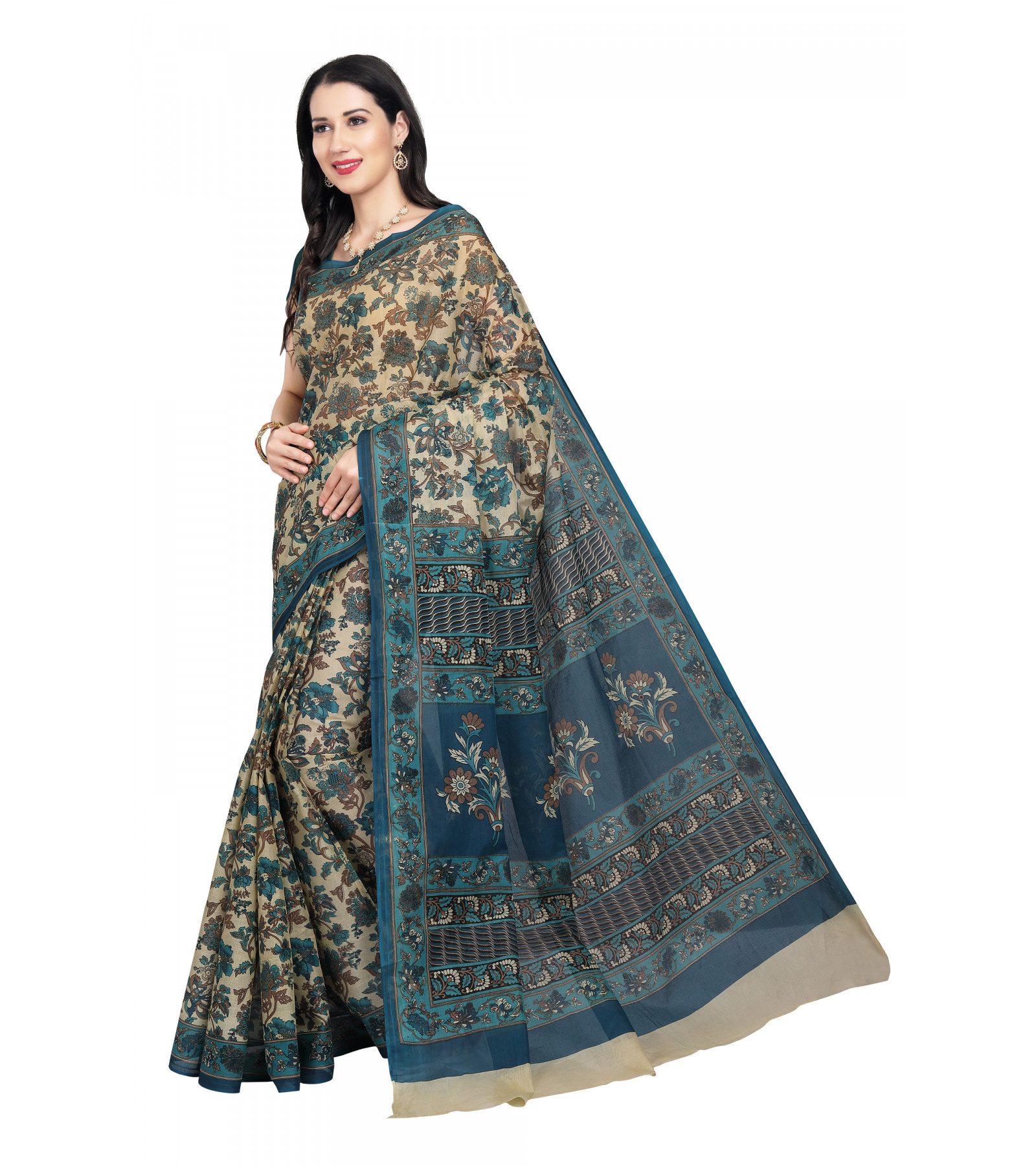  Exclusive Womens Pure Cotton Printed Sarees